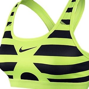NIKE DRI FIT NEON & BLACK SPORTS BRA